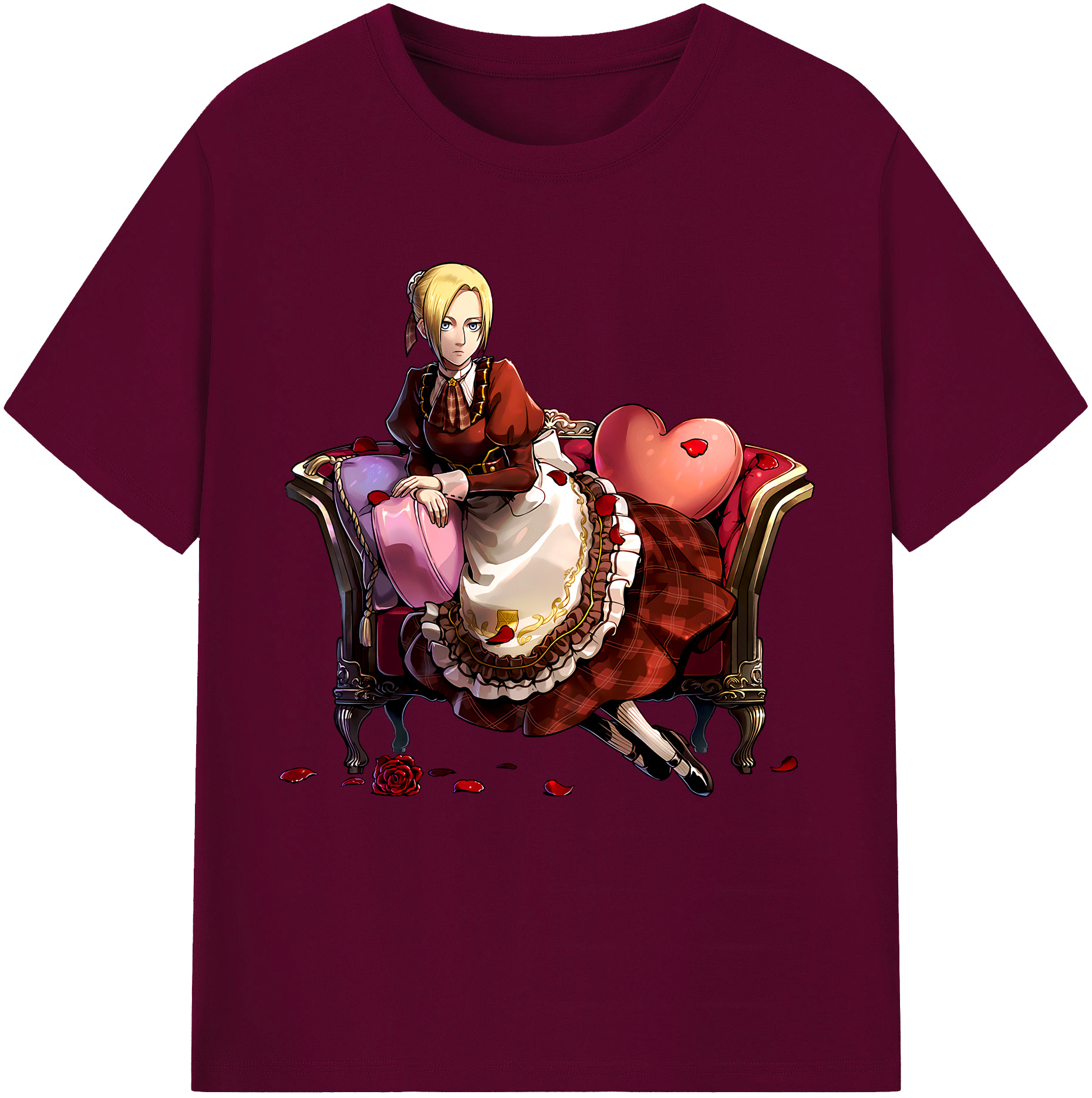 （画像用） 進撃の巨人 アニ・レオンハート Attack on Titan Annie Leonhart レディースカジュアルプリントTシャツ（綿100％）